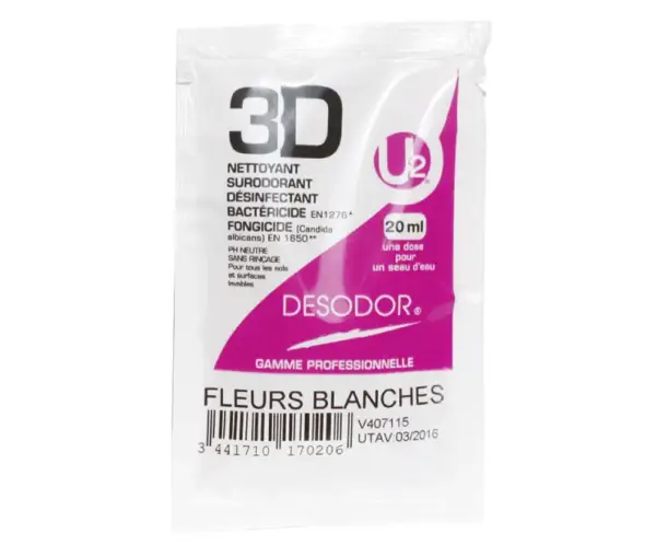 Detergents Désinfectants Désodorisant 3D - Fleurs blanches